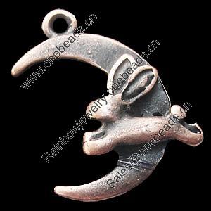 Pendant, Zinc Alloy Jewelry Findings, Lead-free, 20x18mm, Sold by Bag