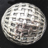 Beads, Zinc Alloy Jewelry Findings, Lead-free, Round 20mm, Sold by Bag 