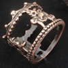 Zinc Alloy Rings, 17x19mm Lead-free Interior diameter:17mm, Sold by bag 