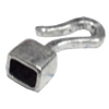Zinc Alloy Cord End Caps Lead-free, 13x26mm, Hole:6mm, Sold by Bag 