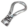Zinc Alloy Cord End Caps Lead-free, 17x39mm, Hole:6mm, Sold by Bag 