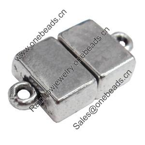 Magnetic Clasps, Zinc Alloy Jewelry Findings Lead-free, 24x12mm, Sold by Bag