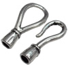 Clasps, Zinc Alloy Jewelry Findings Lead-free, 14x33mm 11x30mm, Hole:4mm, Sold by KG 