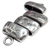 Clasps, Zinc Alloy Jewelry Findings Lead-free, 20x9mm 20x17mm, Hole:17x4.5mm, Sold by KG 