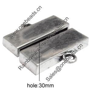 Magnetic Clasps, Zinc Alloy Jewelry Findings Lead-free, 17x33mm, Hole:30mm, Sold by Bag