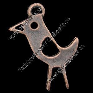 Pendant, Zinc Alloy Jewelry Findings, Lead-free, Animal 18x14mm, Sold by Bag