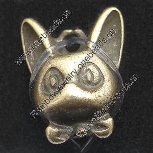 Pendant, Zinc Alloy Jewelry Findings, Lead-free, Animal 13x10mm, Sold by Bag