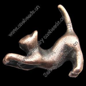 Pendant, Zinc Alloy Jewelry Findings, Lead-free, Animal 15x17mm, Sold by Bag
