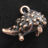 Pendant, Zinc Alloy Jewelry Findings, Lead-free, Animal 10x19mm, Sold by Bag