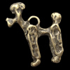 Pendant, Zinc Alloy Jewelry Findings, Lead-free, Animal 22x18mm, Sold by Bag