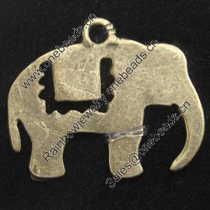 Pendant, Zinc Alloy Jewelry Findings, Lead-free, Animal 15x20mm, Sold by Bag