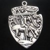 Pendant, Zinc Alloy Jewelry Findings, Lead-free, Cameos 25x36mm, Sold by Bag