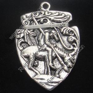 Pendant, Zinc Alloy Jewelry Findings, Lead-free, Cameos 25x36mm, Sold by Bag