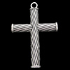 Pendant, Zinc Alloy Jewelry Findings, Lead-free, Cross 38x50mm, Sold by Bag