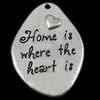 A Grade, Zinc Alloy Jewelry Pendant, Lead-free & Nickel-free, 25x35x2mm, Sold by PC