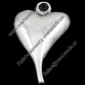 A Grade, Zinc Alloy Jewelry Pendant, Lead-free & Nickel-free, 23x35x4mm, Sold by PC