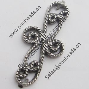 Connectors, Zinc Alloy Jewelry Findings, Lead-free, 32x38mm, Sold by Bag