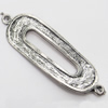 Connectors, Zinc Alloy Jewelry Findings, Lead-free, 32x38mm, Sold by Bag