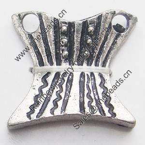 Connectors, Zinc Alloy Jewelry Findings, Lead-free, 32x38mm, Sold by Bag