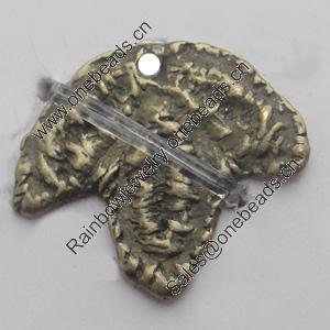 Pendant, Zinc Alloy Jewelry Findings, Lead-free, 14x16mm, Sold by Bag