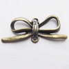 Pendant, Zinc Alloy Jewelry Findings, Lead-free, knot 14x35mm, Sold by Bag