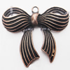 Pendant, Zinc Alloy Jewelry Findings, Lead-free, knot 36x39mm, Sold by Bag