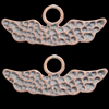 Pendant, Zinc Alloy Jewelry Findings, Lead-free, Wing 30x7.5mm, Sold by Bag