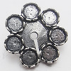 Beads, Zinc Alloy Jewelry Findings, Lead-free, 21x21mm, Sold by Bag