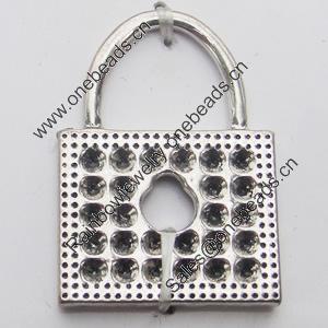 Pendant, Zinc Alloy Jewelry Findings, Lead-free, Bag 27x19mm, Sold by Bag