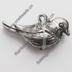 Pendant, Zinc Alloy Jewelry Findings, Lead-free, Animal 17x20mm, Sold by Bag