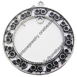 Pendant, Zinc Alloy Jewelry Findings, Lead-free, 42x39mm, Sold by Bag