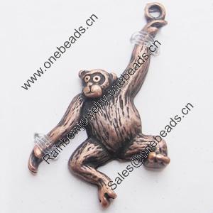 Pendant, Zinc Alloy Jewelry Findings, Lead-free, Animal 35x21mm, Sold by Bag
