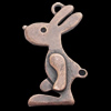 Pendant, Zinc Alloy Jewelry Findings, Lead-free, Animal 40x26mm, Sold by Bag
