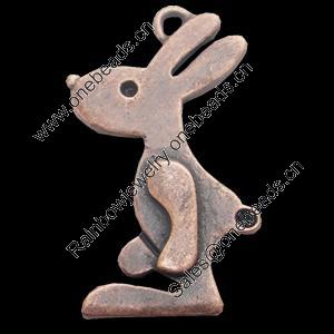 Pendant, Zinc Alloy Jewelry Findings, Lead-free, Animal 40x26mm, Sold by Bag