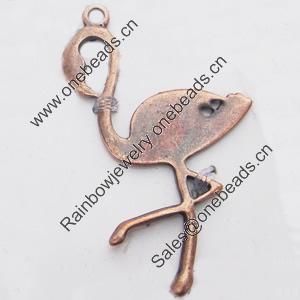 Pendant, Zinc Alloy Jewelry Findings, Lead-free, Animal 42x27mm, Sold by Bag