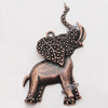 Pendant, Zinc Alloy Jewelry Findings, Lead-free, Animal 53x29mm, Sold by Bag