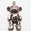 Pendant, Zinc Alloy Jewelry Findings, Lead-free, Animal 41x23mm, Sold by PC