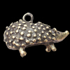 Pendant, Zinc Alloy Jewelry Findings, Lead-free, Animal 26x14mm, Sold by Bag