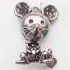 Pendant, Zinc Alloy Jewelry Findings, Lead-free, Animal 29x21mm, Sold by PC