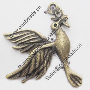 Pendant, Zinc Alloy Jewelry Findings, Lead-free, Animal 29x28mm, Sold by Bag