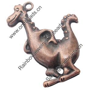 Pendant, Zinc Alloy Jewelry Findings, Lead-free, Animal 42x30mm, Sold by Bag
