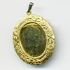 Zinc Alloy Jewelry Pendants, Nickel-free & Lead-free, A grade, Outside diameter:31x42mm, Interior diameter:19x26mm, Sold