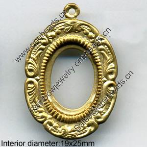 Zinc Alloy Jewelry Pendants, Nickel-free & Lead-free, A grade, Outside diameter:32x48mm, Interior diameter:19x25mm, Sold