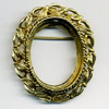 Zinc Alloy Brooch Settings, Nickel-free & Lead-free, A Grade Outside diameter:46x55mm, Interior diameter:30x40mm, Sold b