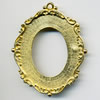 Zinc Alloy Jewelry Pendants, Nickel-free & Lead-free, A grade, Outside diameter:53x66mm, Interior diameter:42x52mm, Sold