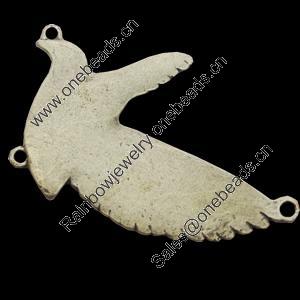 Pendant, Zinc Alloy Jewelry Findings, Lead-free, Animal 37x55mm, Sold by Bag