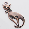 Pendant, Zinc Alloy Jewelry Findings, Lead-free, Animal 55x25mm, Sold by Bag