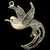 Pendant, Zinc Alloy Jewelry Findings, Lead-free, Animal 58x41mm, Sold by Bag