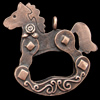 Pendant, Zinc Alloy Jewelry Findings, Lead-free, Animal 54x53mm, Sold by PC