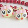 Handmade Fimo Earring, Bead size:10-15mm, Sold by Dozen 